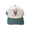 Art Of Fame/ Ny State Of Mind Mets/ K-Frame 5 Panel Trucker Hat Hunter Green & Off White 