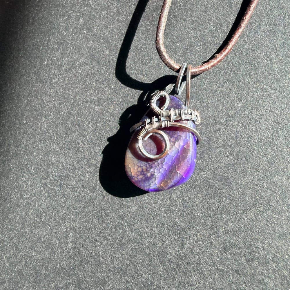 Image of Purple Agate Pendant