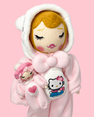 Image of HELLO KITTY INSPIRED ART DOLL & Mini 