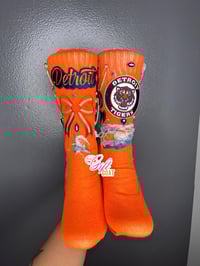 Image 3 of DETROIT TIGER JUNK SOCKS ( FREESTYLED MADE TO ORDER)