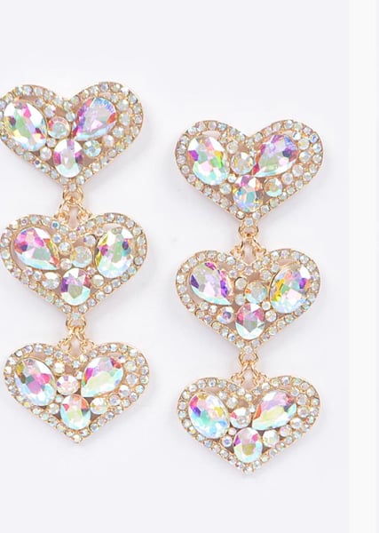 Image of Trina Heart Earrings 