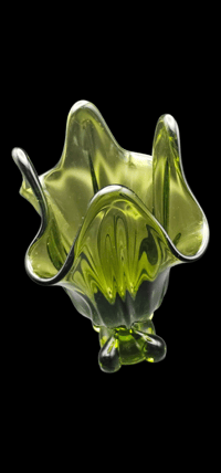 Image 3 of 1930s Avacado Green Viking Sung Vase