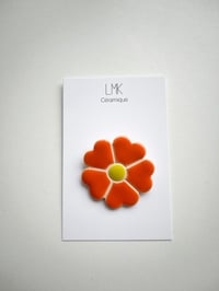 Broche fleur céramique 4