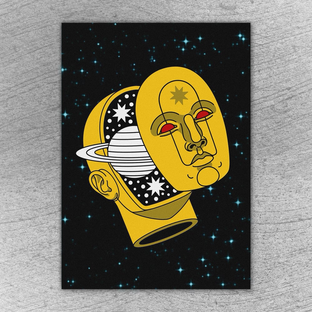 Image of Space_Man / Post_Card