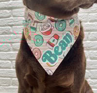 Image 7 of Personalised Christmas Bandana - Choice of Three Prints
