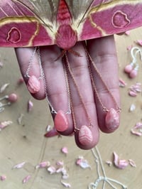 Image 5 of ✨WHOLESALE✨ Simple Rhodochrosite Gem Drop Necklace