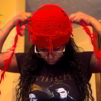 Image 1 of Tie Back Cap w/ Fringe 