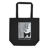 I Like My Coffee Outside Organic Cotton Tote Bag