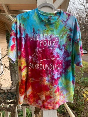 Image of XL Disrespect Your Surroundings Tie Dye Shirt 7