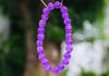 Purple Cracked Glass Beaded Bracelet