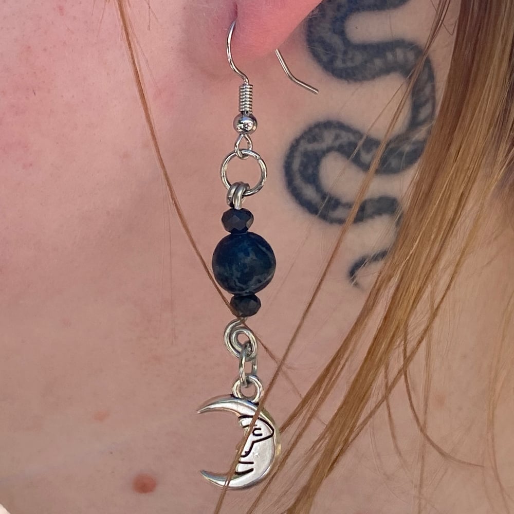 Image of cold moon earrings