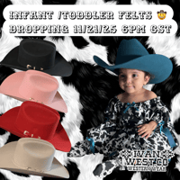 Infant/toddler felt hats 