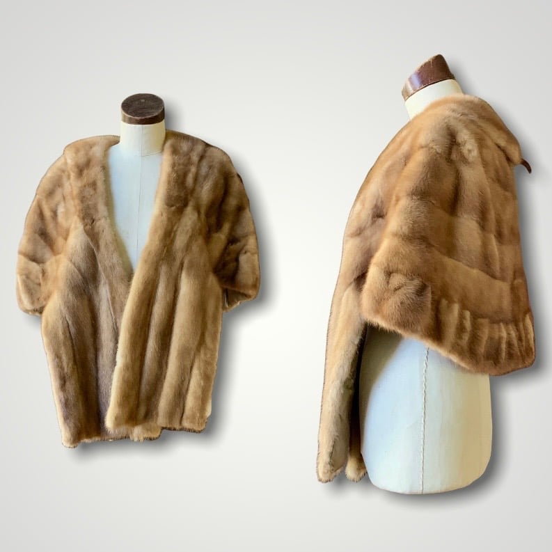 WILLIAM ROSENDORF Mink Fur Stole Wrap