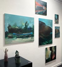 Image 3 of Painting / maleri / "Fragmenter af drømme II" / 80x100 cm