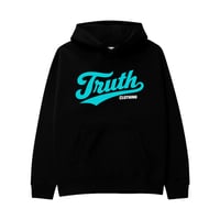 “Team Truth” Hoodie | Black/Turquoise