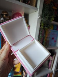 Image 2 of Caja almacenamiento luna y estrellas rosa