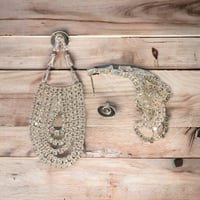 Image 3 of Silver Bling Pyramid Earrings 