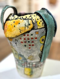 Image 2 of Rosettes Vessel- Cynthia Marks