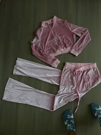 pink velvet set (sz med)