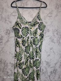 Image 1 of Tropical Leaf Dress
