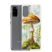 Image 24 of Gorgeous Blue Filigree and Orange Mushroom Fungus Clear Case for Samsung®