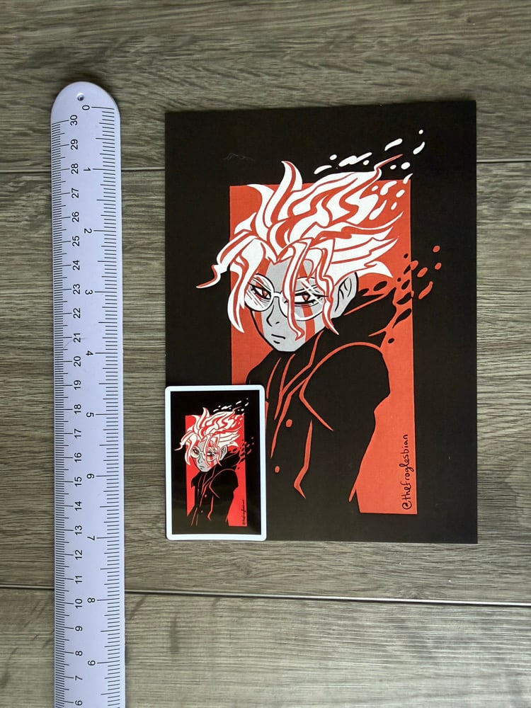 Image of Dandadan Okarun Print / Sticker