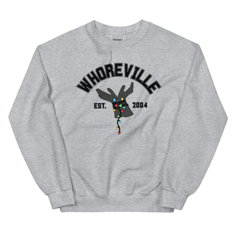 Image of Officially licensed Whoreville unisex sweatshirt