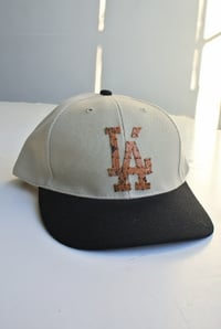 Image 1 of Reworked LÁ Patch Hat (90s Deadstock Base) MCM–Beige x Black