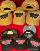 Image of Officially Licensed Golem of Gore Yellow Dad Hat And Disgorged Foetus Mesh Hat!!