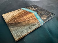 Image 3 of Mammoth Tusk & Curly Koa Segmented Knife Scales 1
