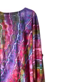 Image 8 of 4XL Unisex Adult Soft Long Sleeve Tee in Euphoria Geode Ice Dye