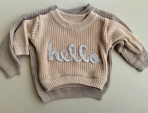 Image of CHUNKY custom newborn sweater