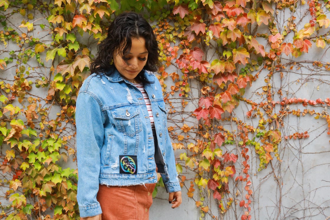 Image of Frida “viva la vida” jean jacket 