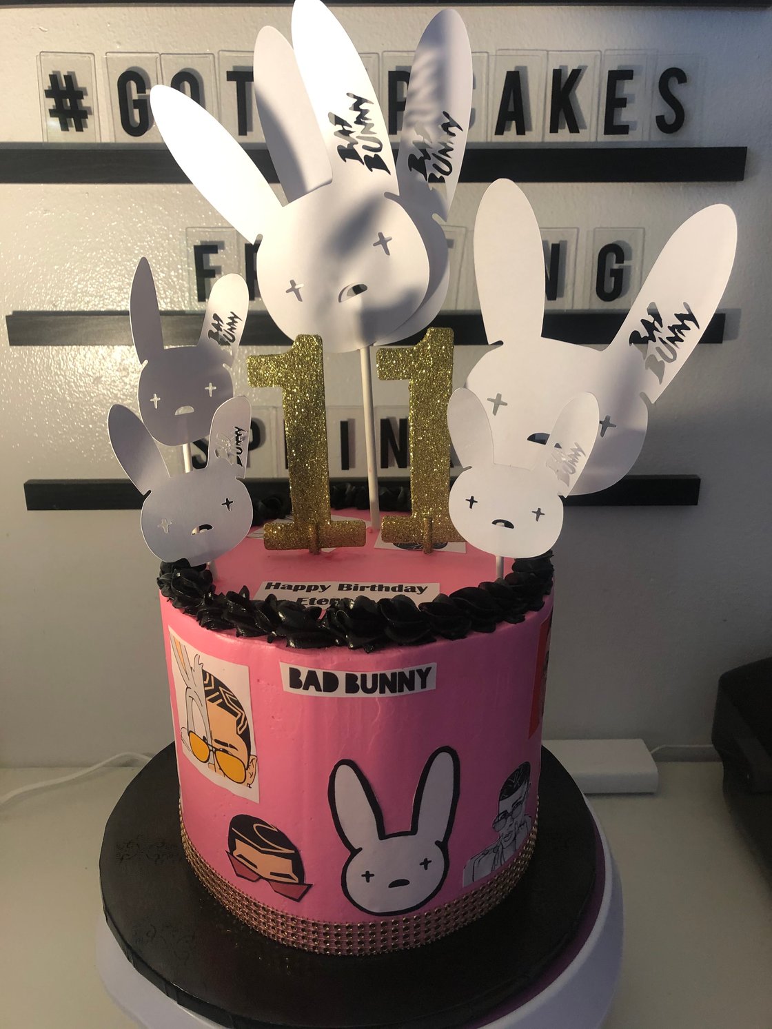 Image of Bad Bunny Cake