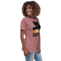 Image 7 of Women's Relaxed T-Shirt, Sushi Thief T-Shirt | Funny Cat Sushi Lover Graphic Tee