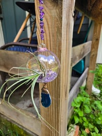 Image 6 of Electroformed Geode suncatcher airplant holder 02