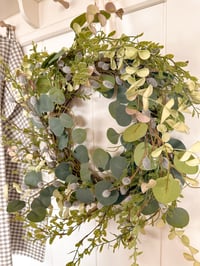 Image 2 of Luxury Foliage & Pussy Willow Wreath