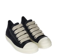 Image 3 of RICK OWENS RAMONE JUMBO LOW ‘BLACK/MILK’ FW24