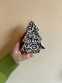 Image 1 of Ceramic Christmas Tree Small - Black 