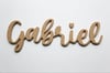 Prénom en bois à personnaliser en 10cm - Gabriel