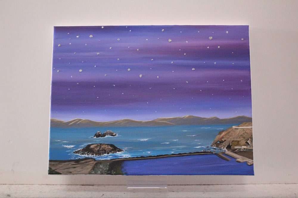 Image of Sutro Baths Stars 12x16 Original 1/1 