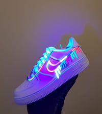 Image 1 of DRIPPY NEON CUSTOM AIR FORCE 1 POPULAR 