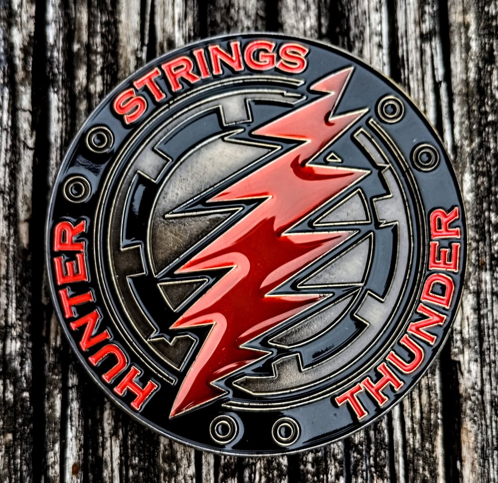 Stained glass THUNDER bolt pin