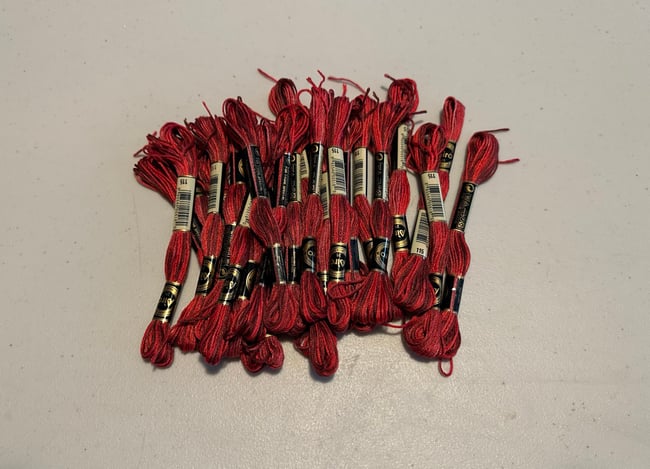 Variegated threads lot 1….