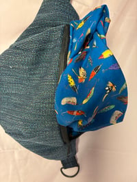 Image 1 of Blue Fishing Lure Crossbody Beltbag
