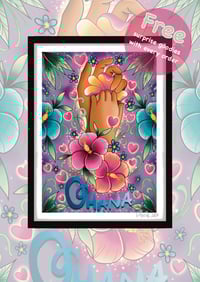Image 1 of ohana print A4