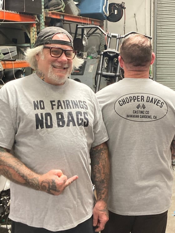 Image of THE No fairings No bags shirt!