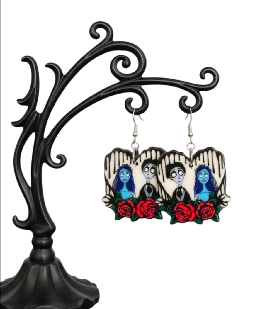Image of  Graveyard Romance Earrings 🖤