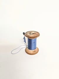 Image 2 of Stitched notions: Cotton reel sculpture - needlelace 