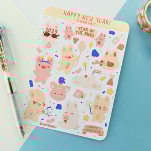 Image of Happy New Year Sticker Sheet